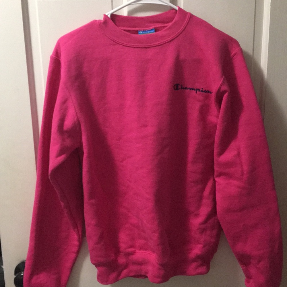 Champion Pink Crew Neck Sweatshirt